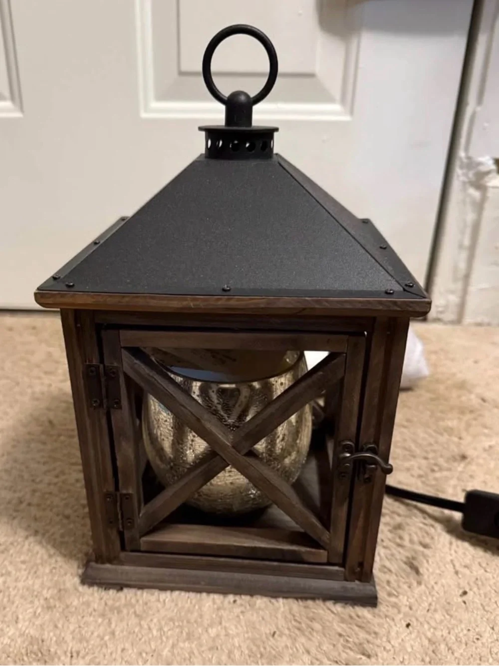 Rustic Black & Brown Flameless Candle Warmer